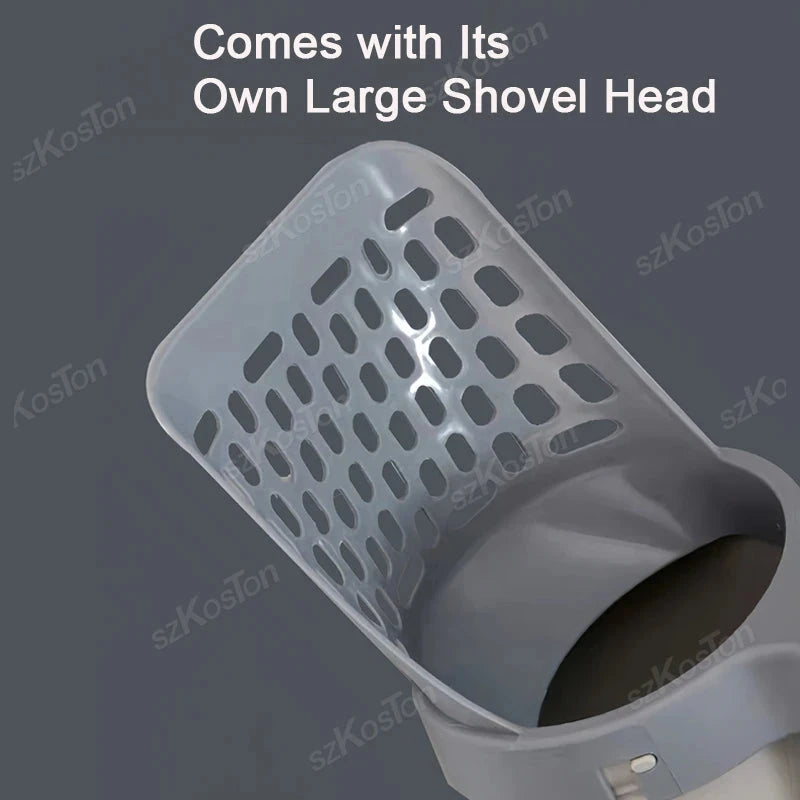 Self-Cleaning Cat Litter Scoop with Waste Bag Dispenser